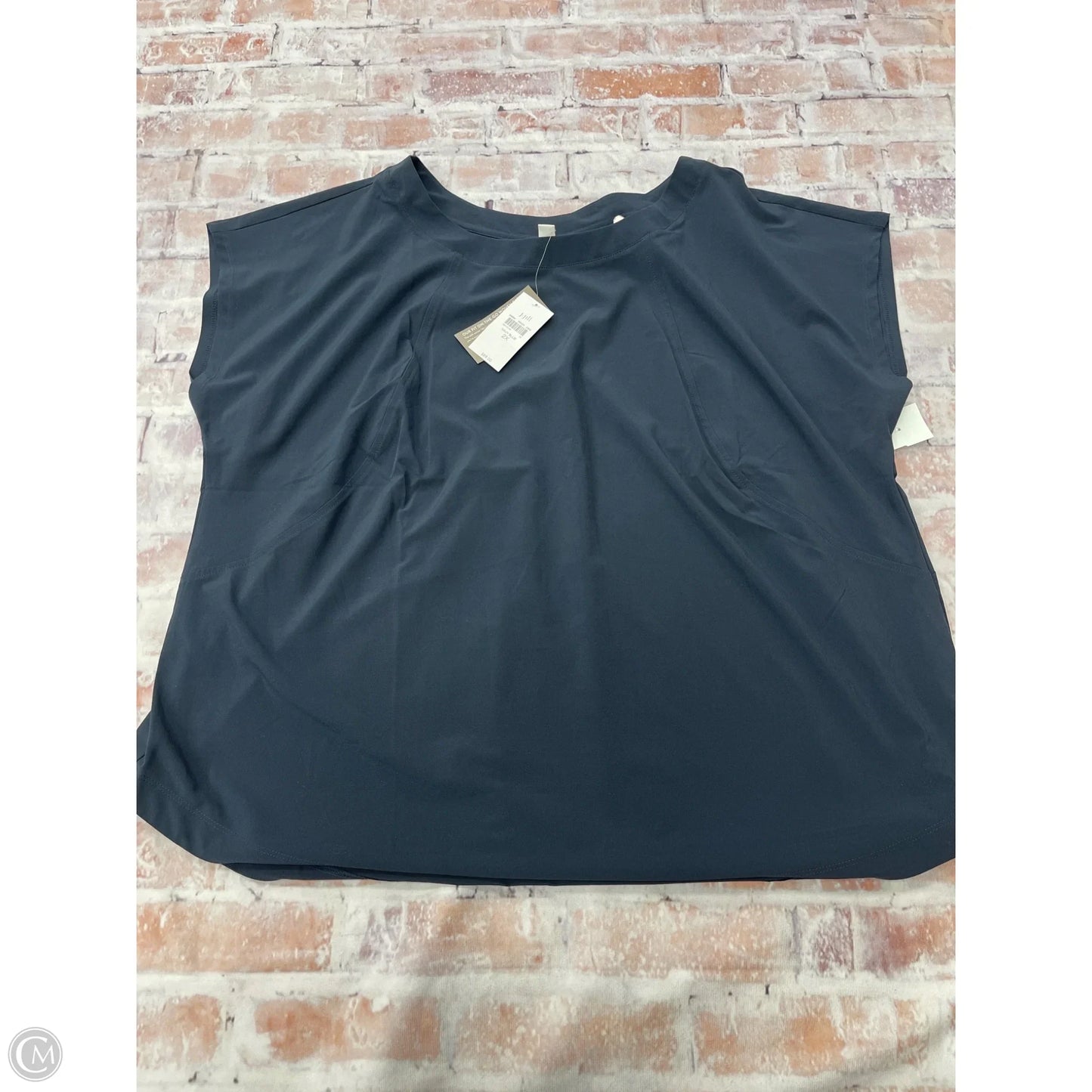 Top Short Sleeve By J. Jill In Grey, Size: 2x