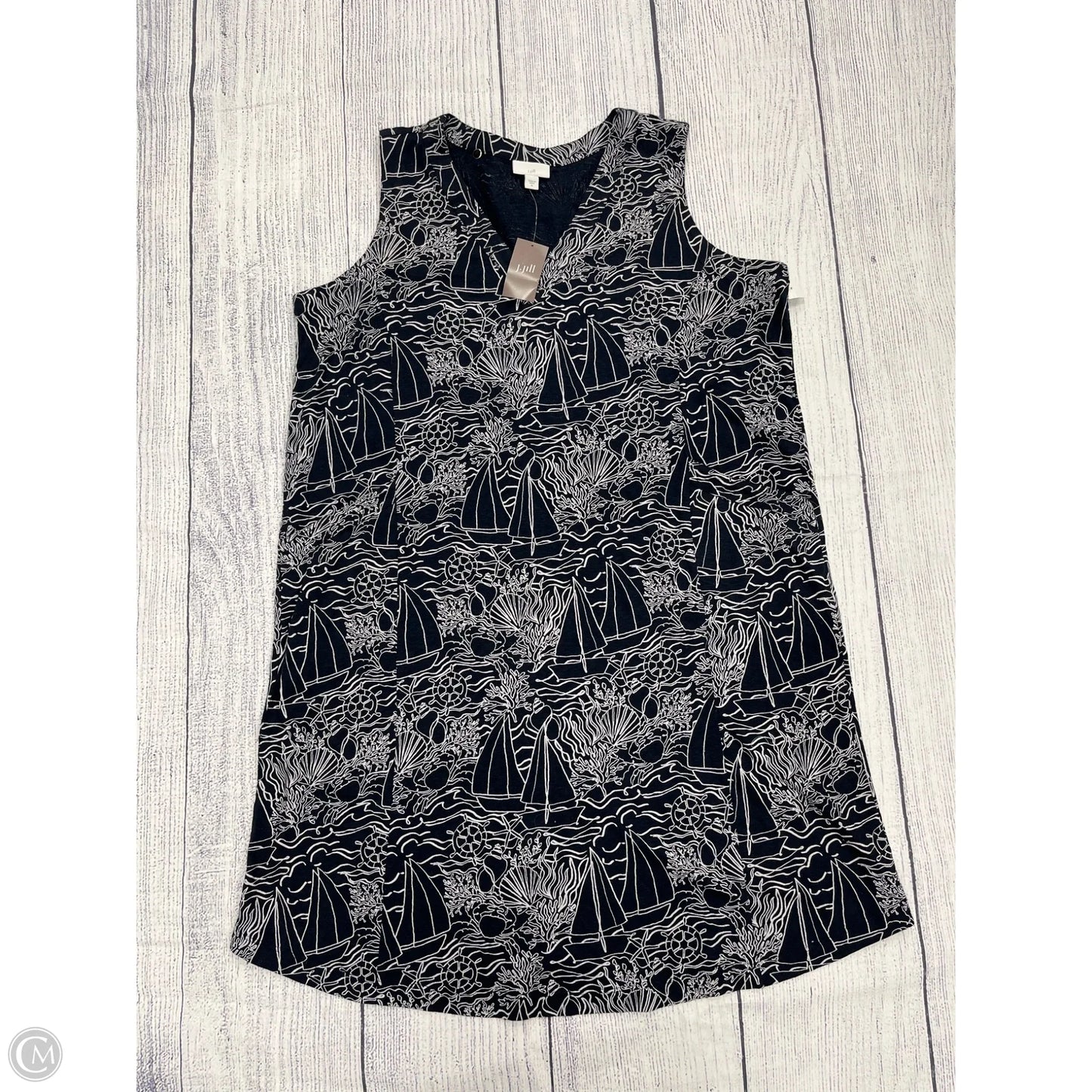 Dress Casual Midi By J. Jill In Navy, Size: Xl
