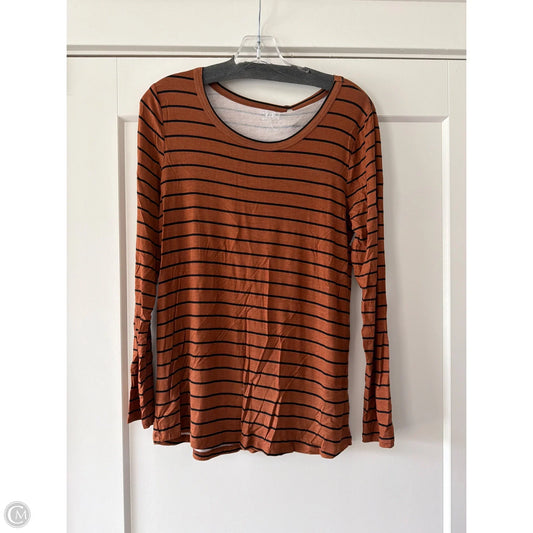 Top Long Sleeve By Maurices In Brown, Size: S