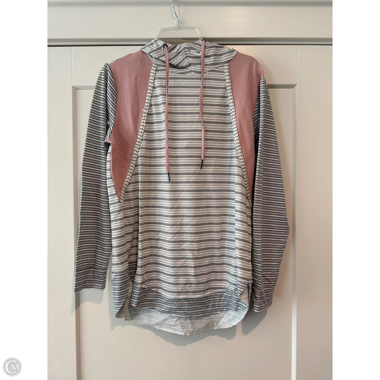 Sweatshirt Hoodie By Maurices In Striped Pattern, Size: S