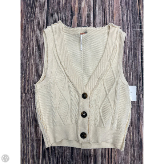 Vest Sweater By Free People In Cream, Size: M