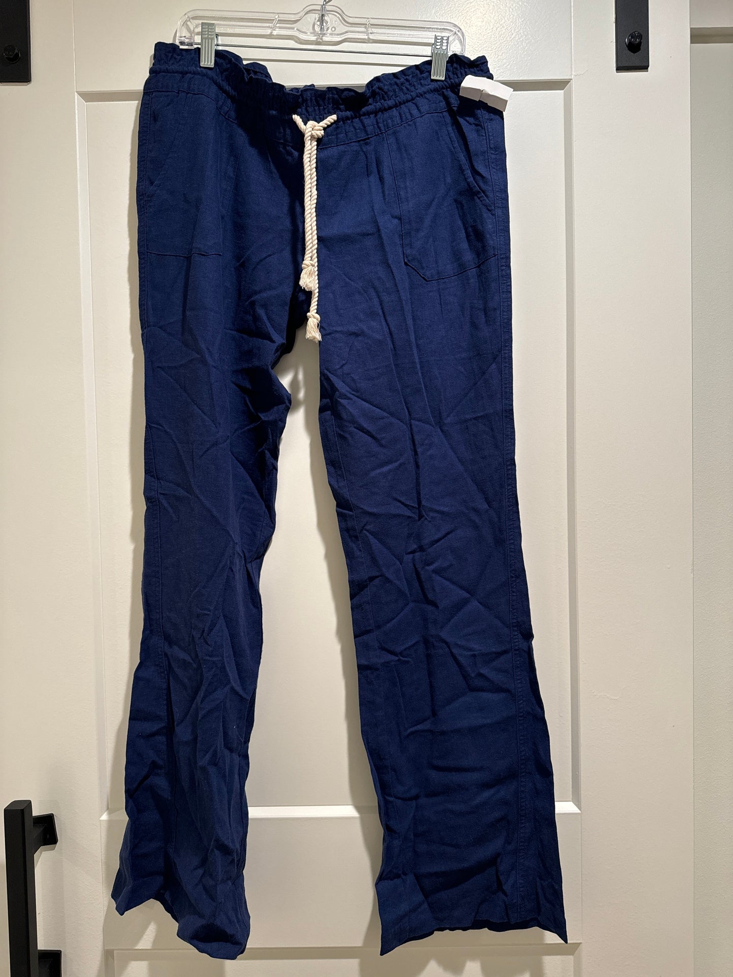 Pants Linen By Roxy In Blue, Size: Xl