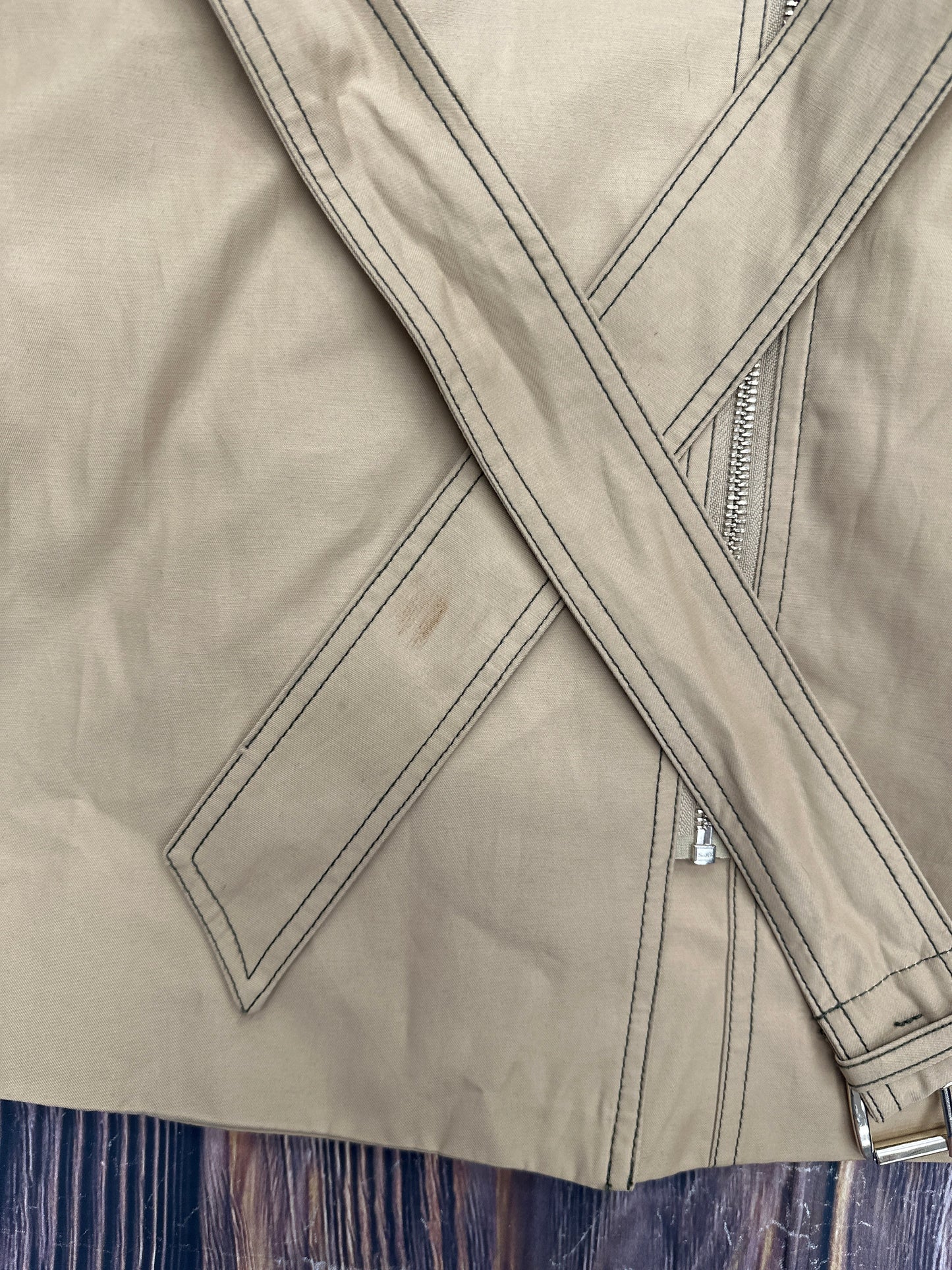 Tan Jacket Utility Michael By Michael Kors, Size 1x