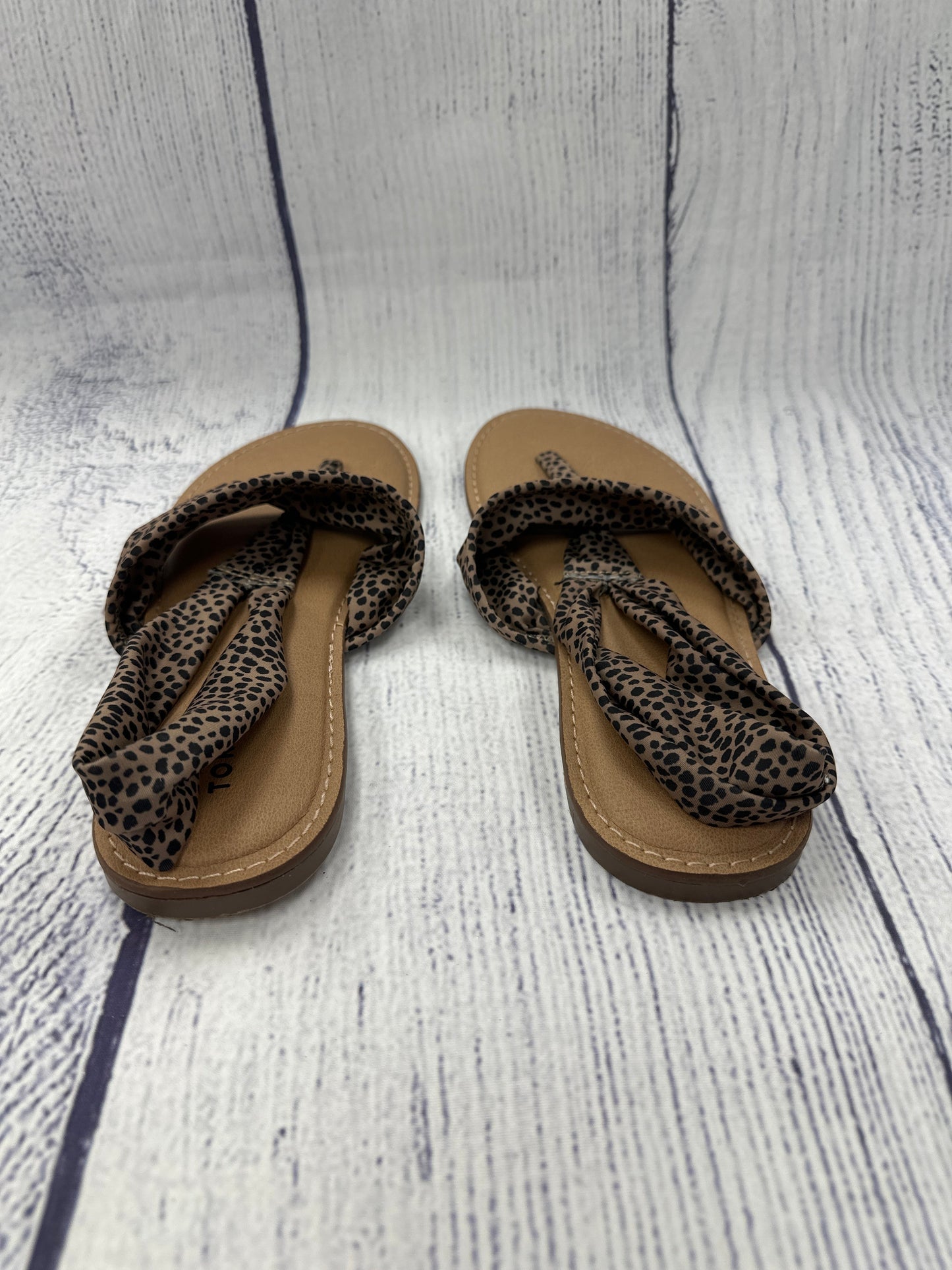 Sandals Flats By Torrid In Animal Print, Size: 9.5