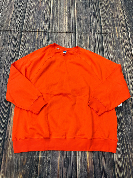 Orange Sweatshirt Crewneck Old Navy, Size M