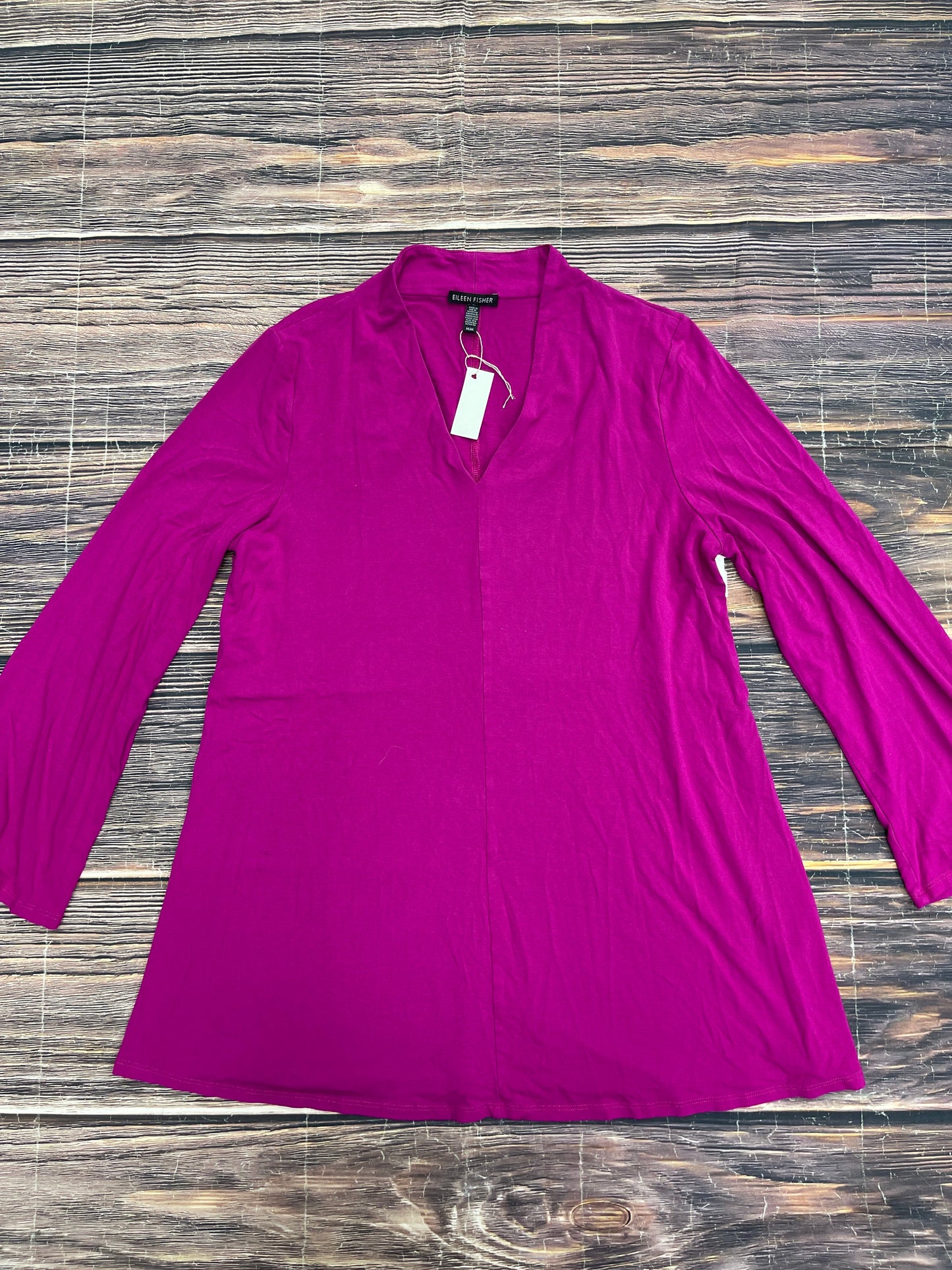 Purple Tunic Long Sleeve Eileen Fisher, Size M