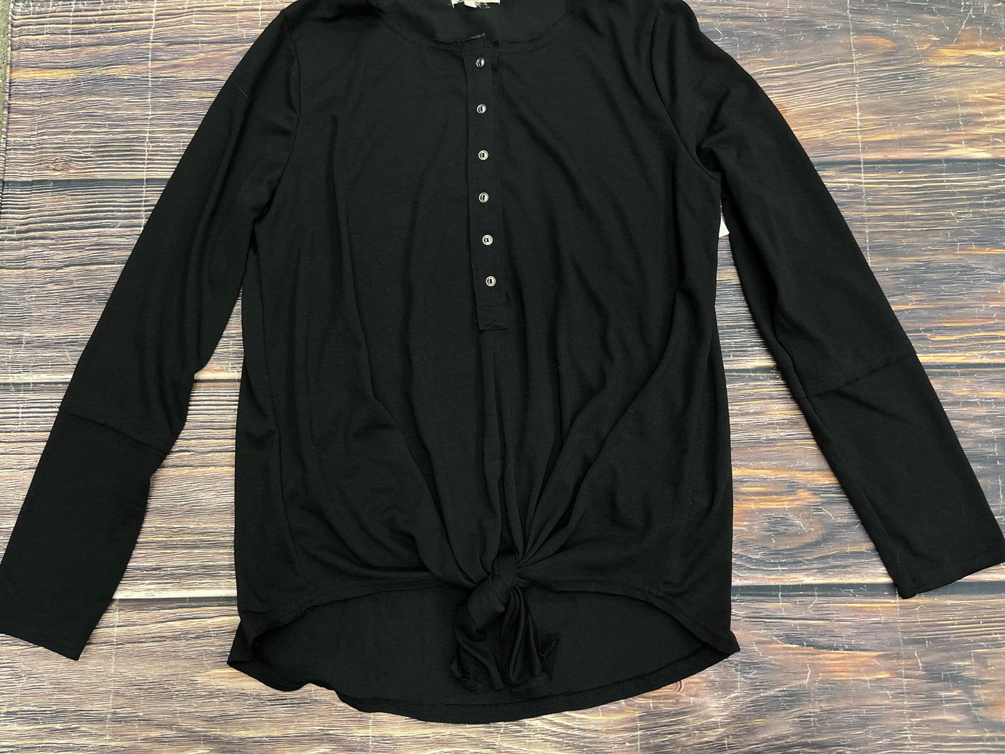 Black Top Long Sleeve Entro, Size M