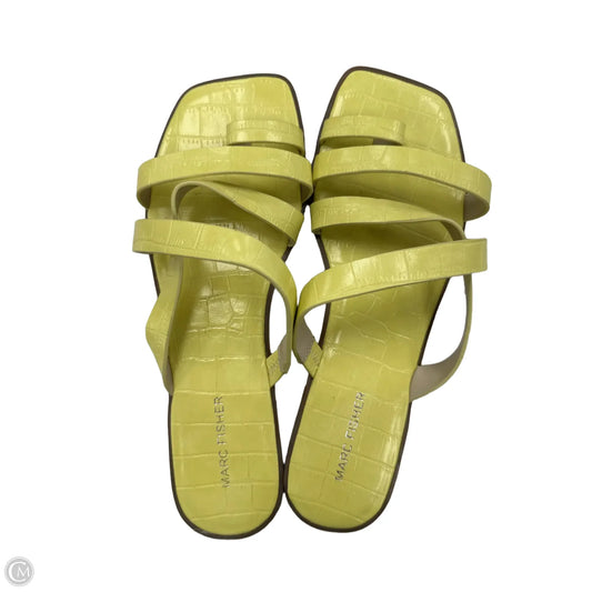 Sandals Flats By Marc Fisher In Yellow, Size: 10