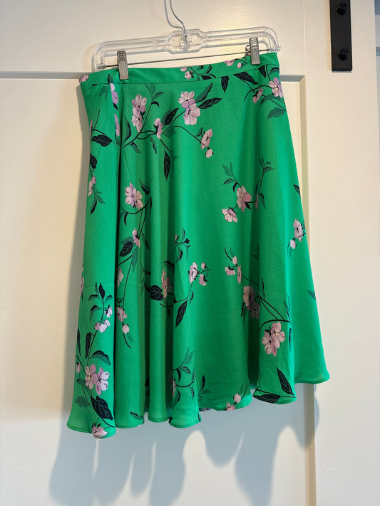 Skirt Midi By Ann Taylor In Green, Size: M