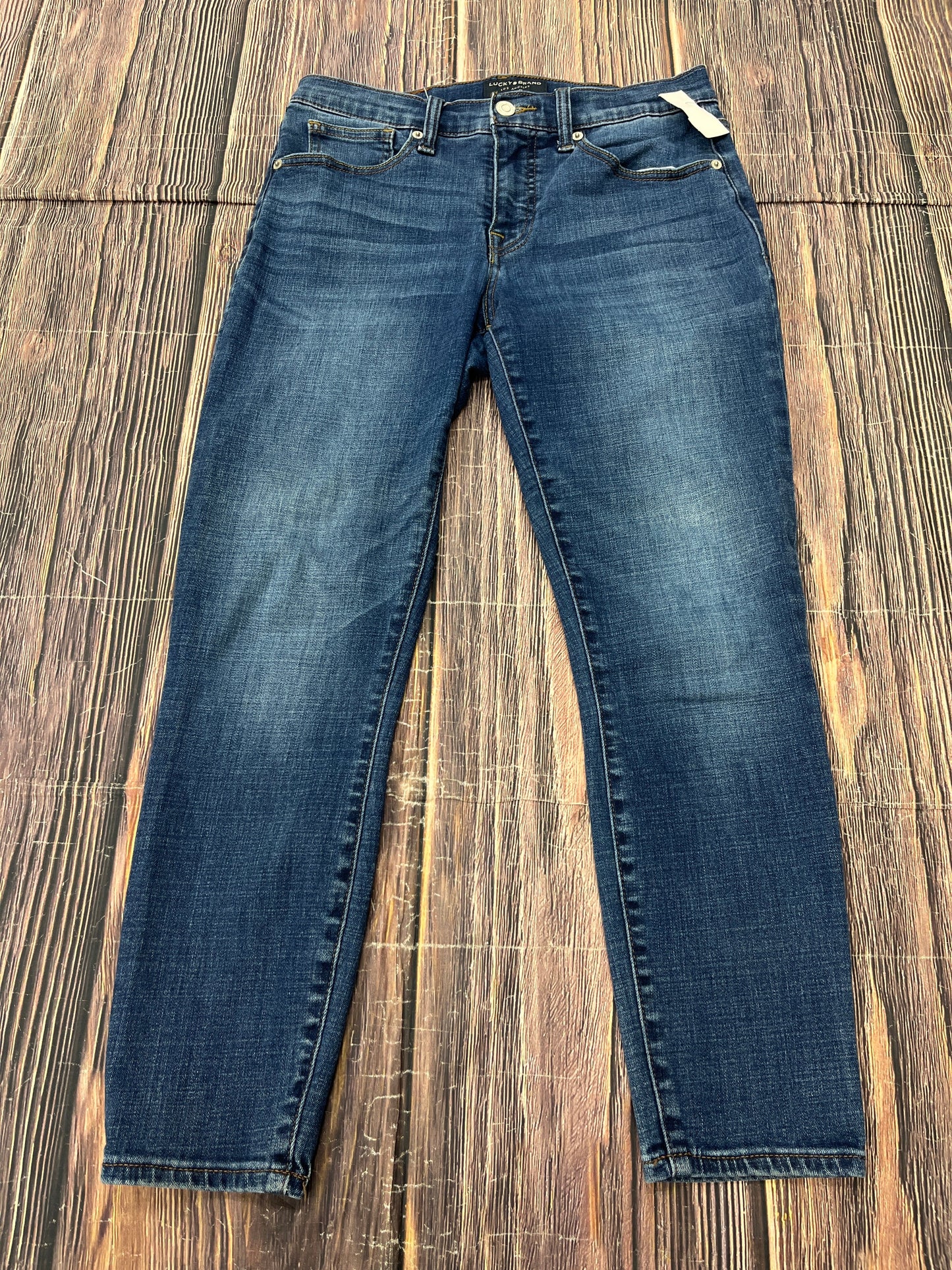 Jeans Skinny By Lucky Brand In Blue Denim, Size: 6