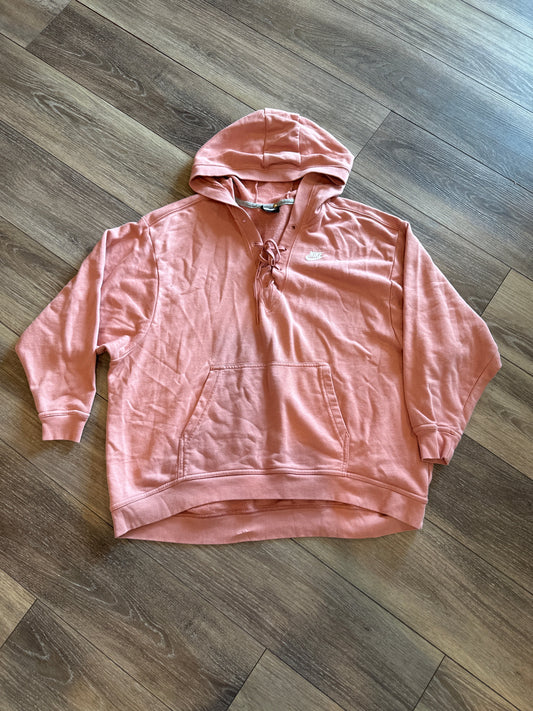 Sweatshirt Hoodie By Nike In Pink, Size: Xl