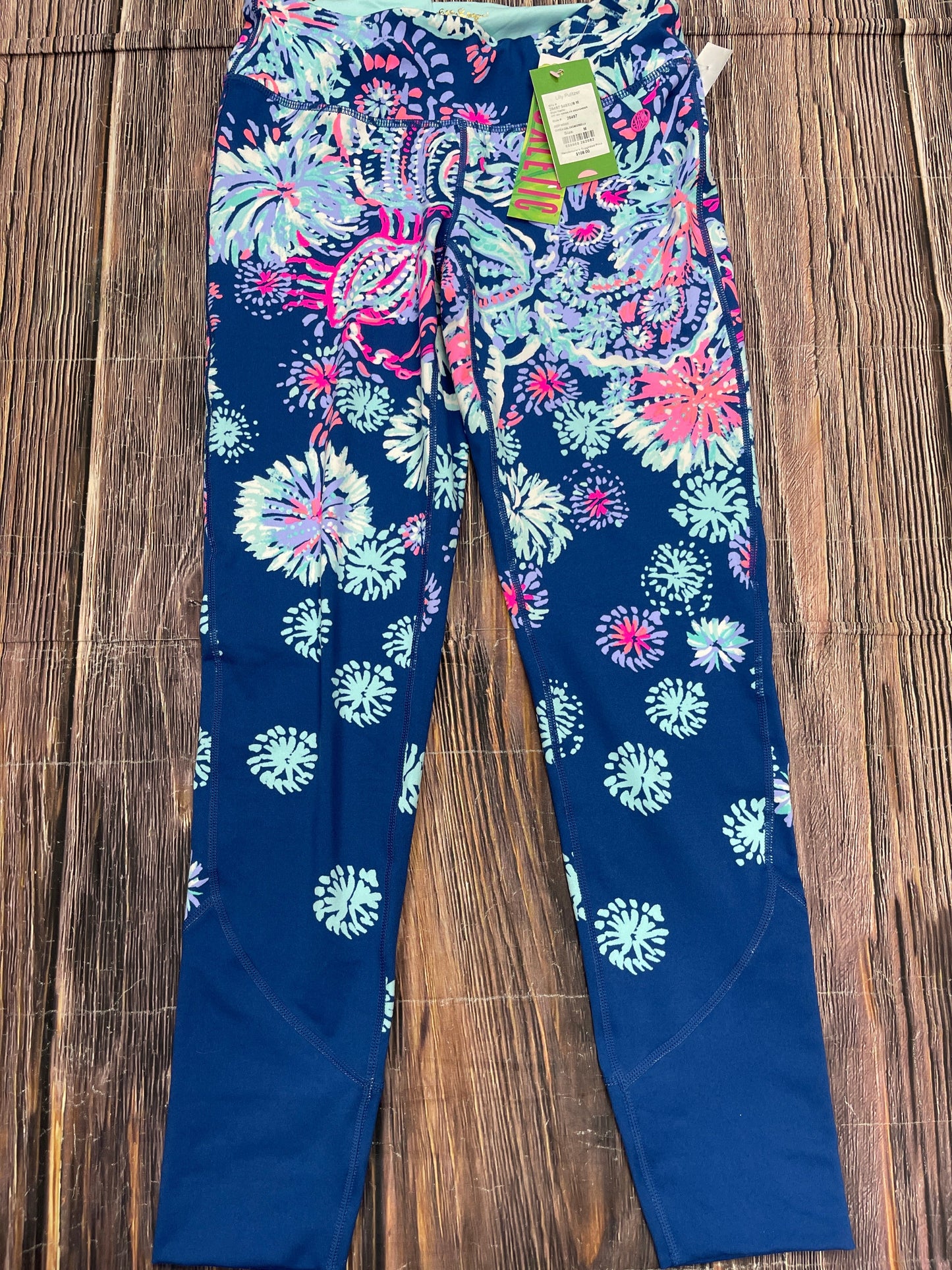 Athletic Leggings By Lilly Pulitzer In Blue, Size: M