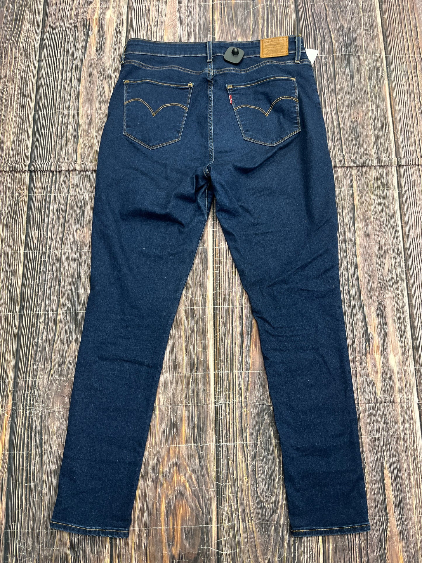 Jeans Skinny By Levis In Blue Denim, Size: 14