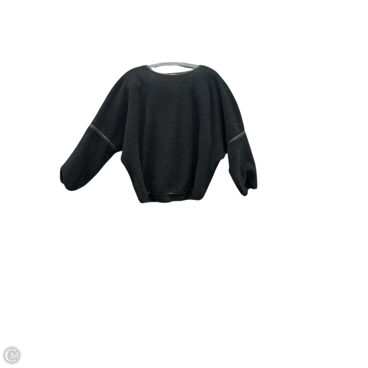 Sweatshirt Crewneck By Max Studio In Black, Size: S