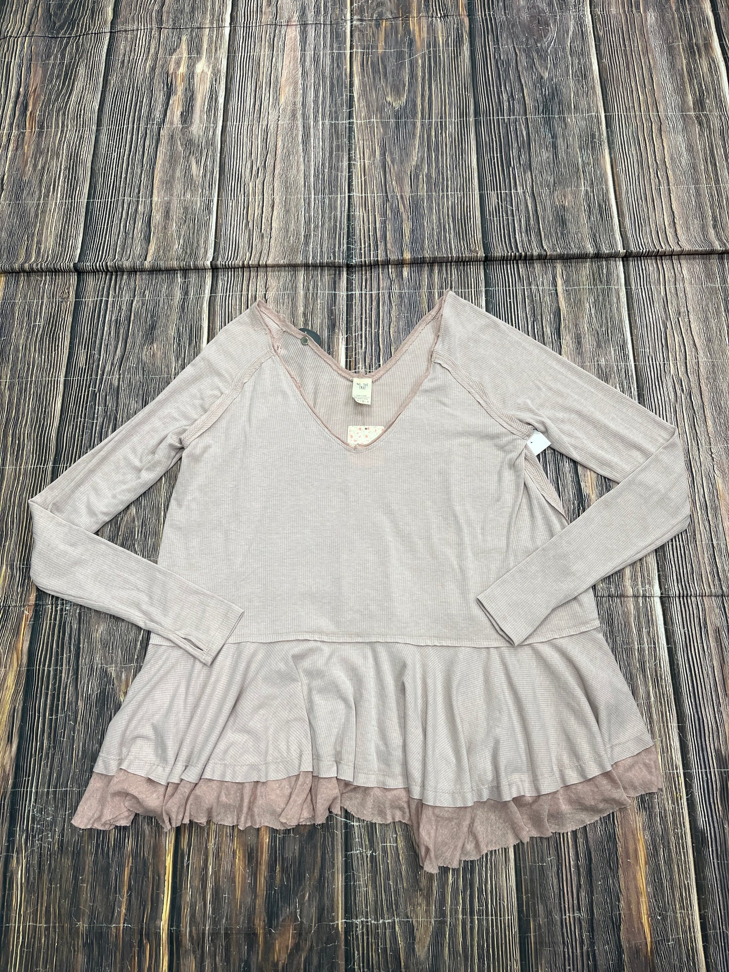 Top Long Sleeve By We The Free In Pink, Size: M