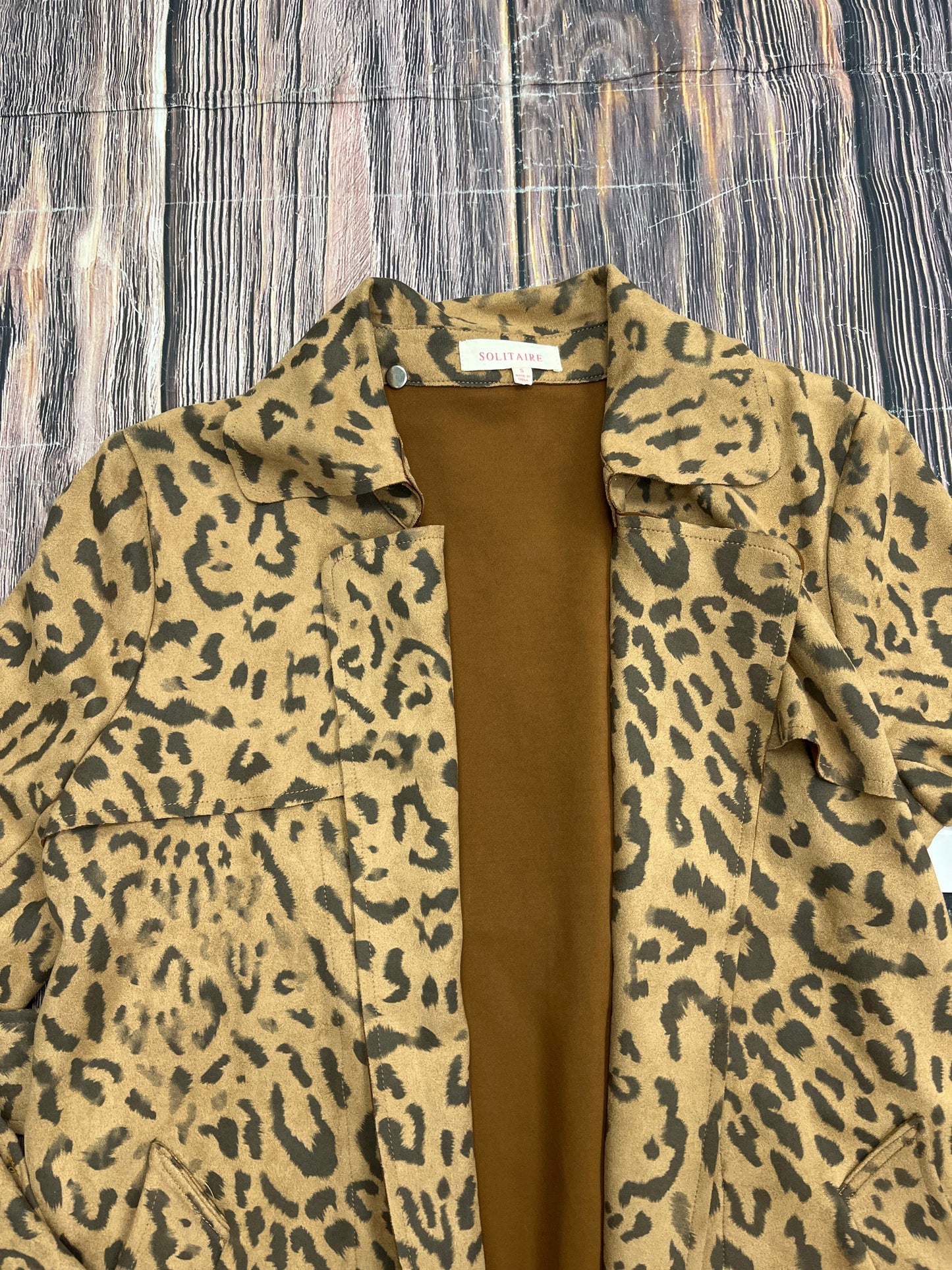 Jacket Other By Solitaire In Animal Print, Size: S