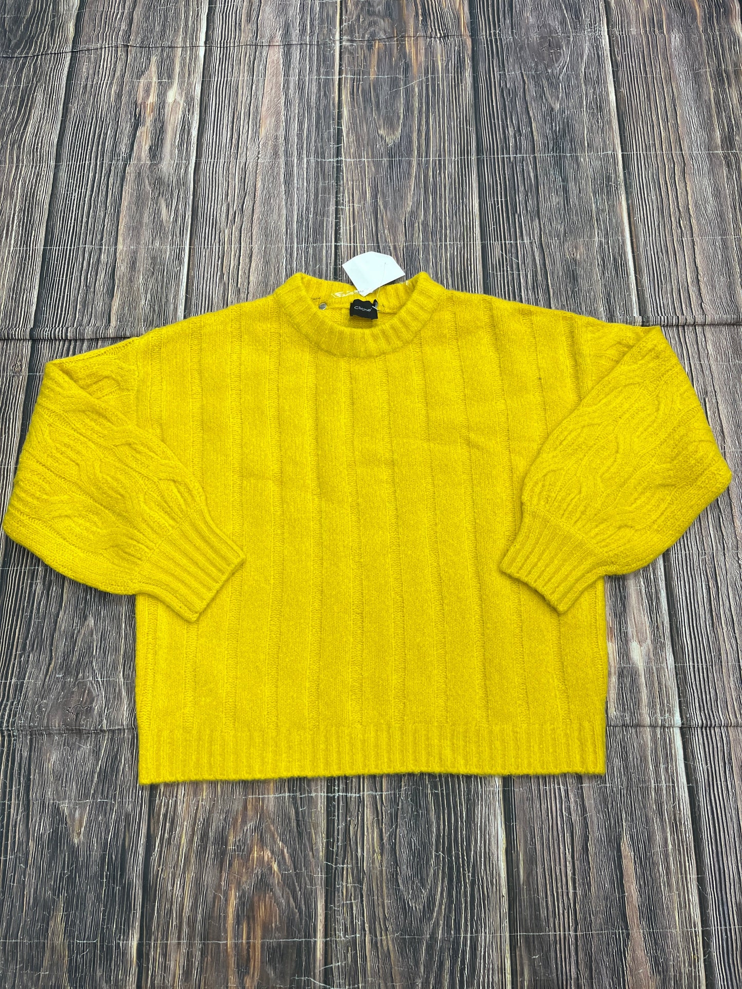 Sweater By Cliche In Yellow, Size: S