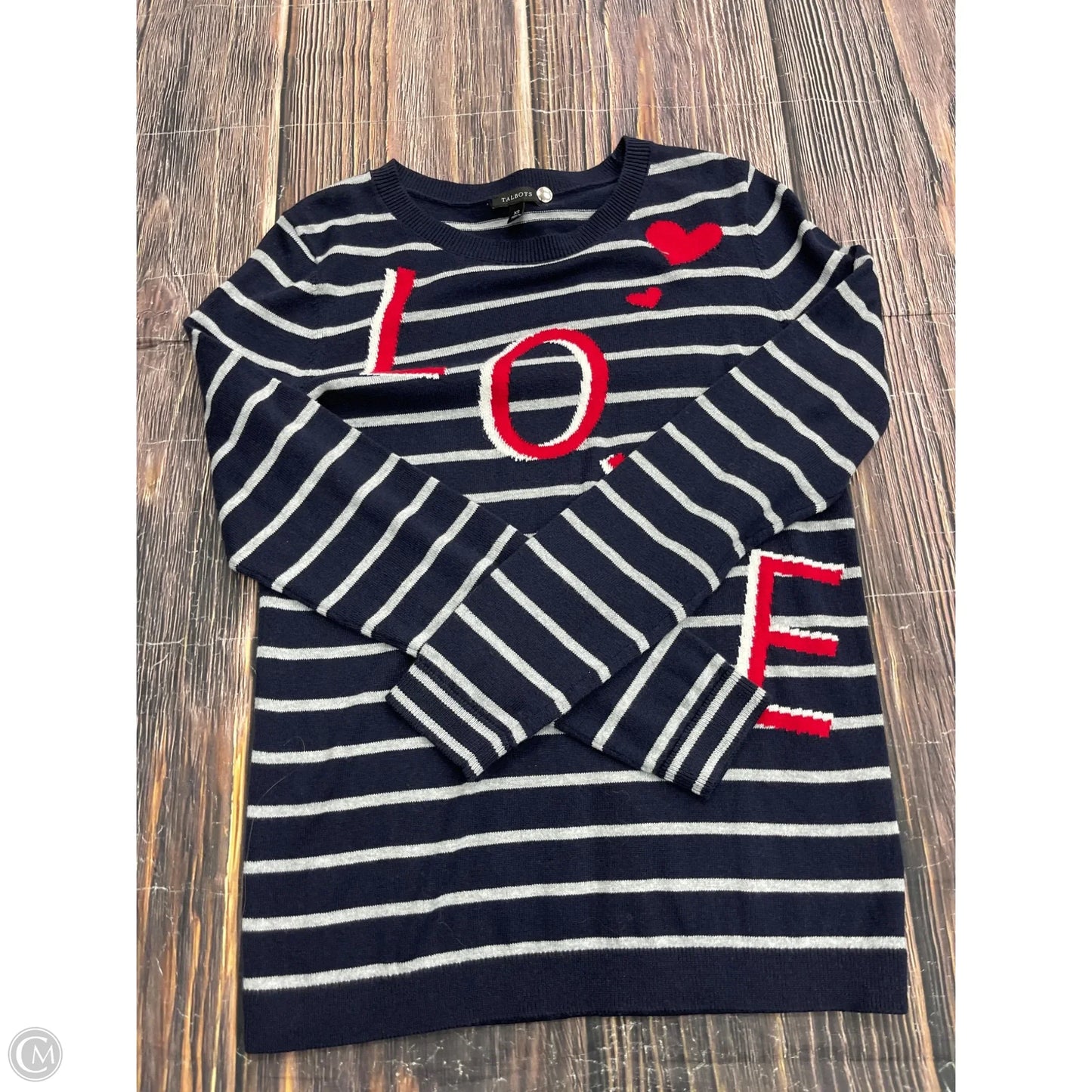 Sweater By Talbots In Navy, Size: Xs