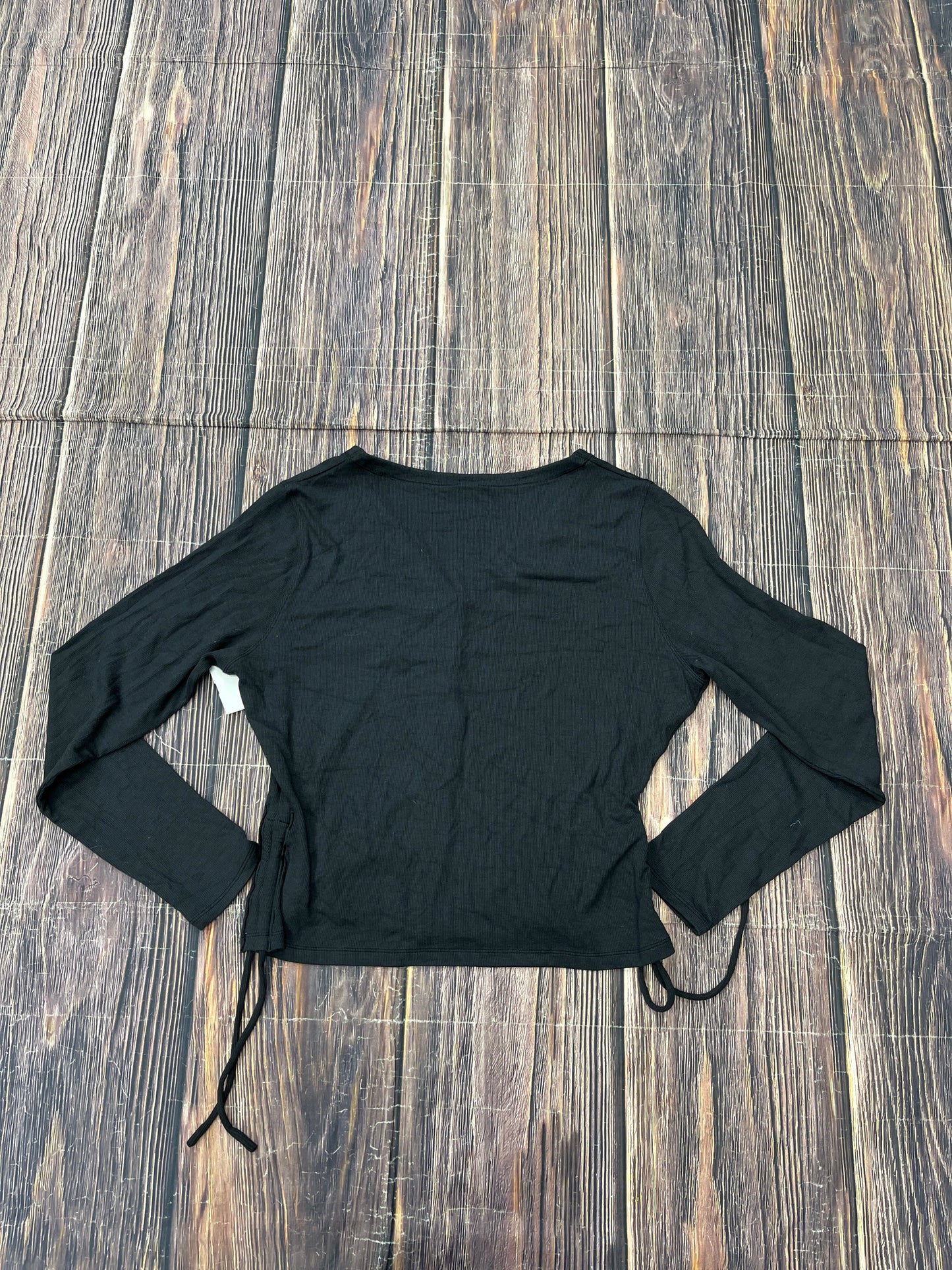 Athletic Top Long Sleeve Crewneck By Lululemon In Black, Size: 12