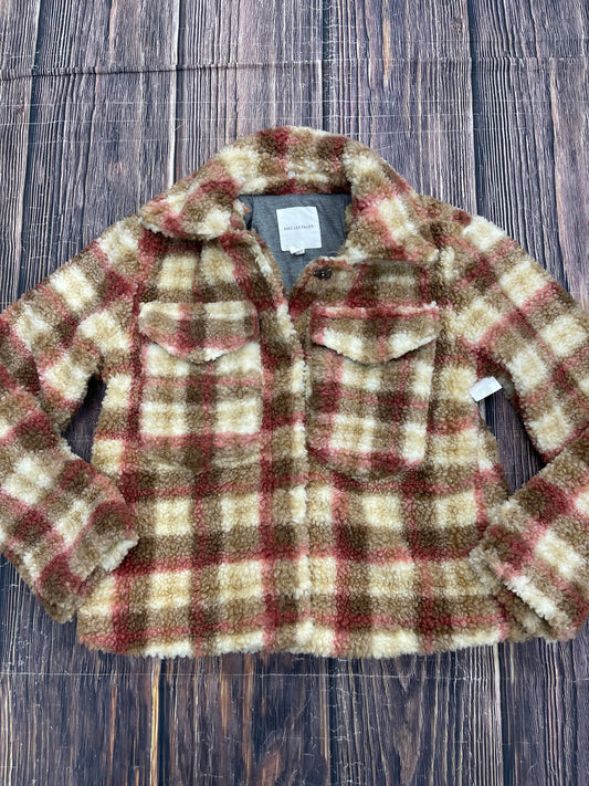 Coat Faux Fur & Sherpa By Avec Les Filles In Tan, Size: S