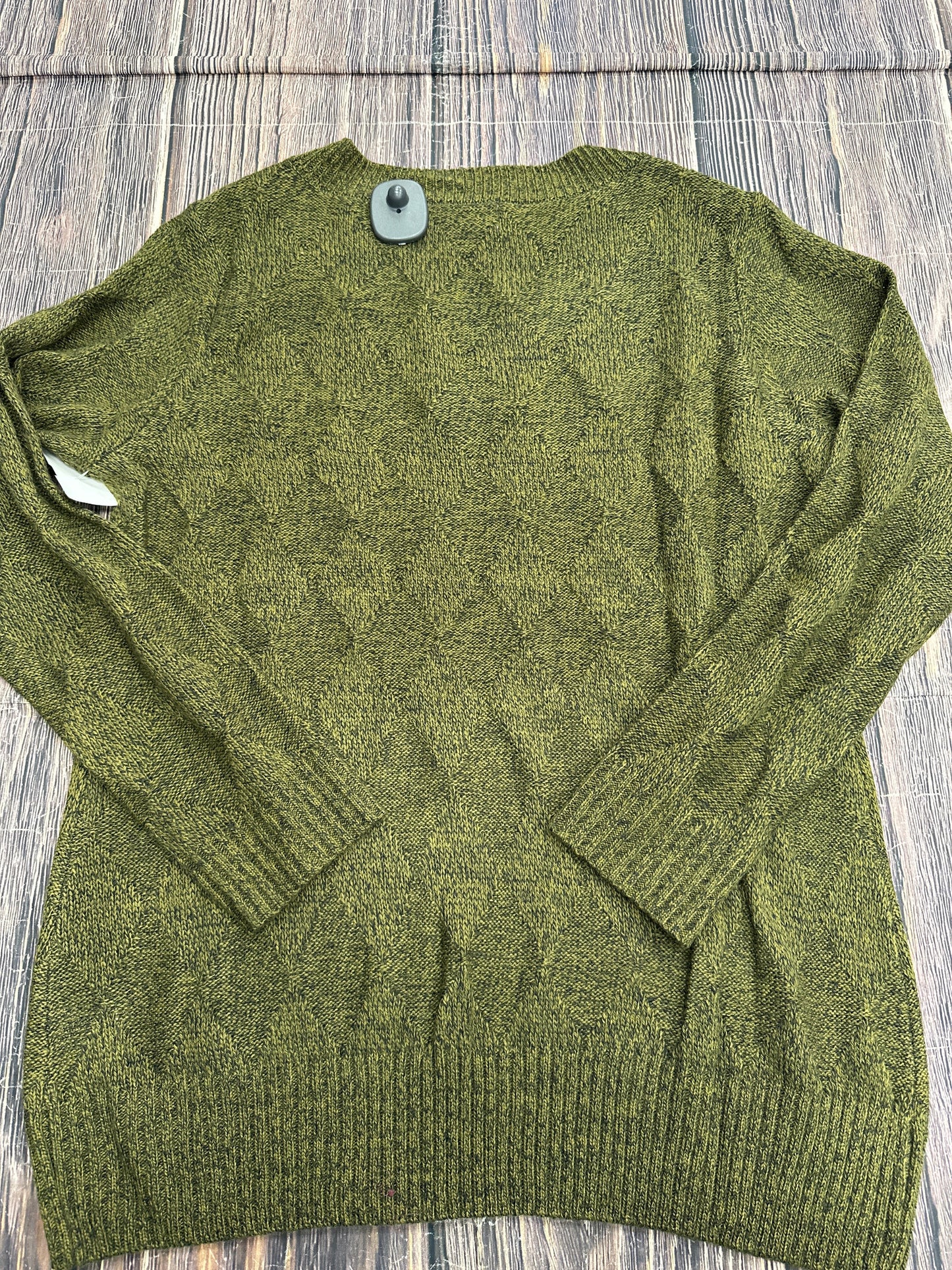 Sweater By Karen Scott In Green, Size: L