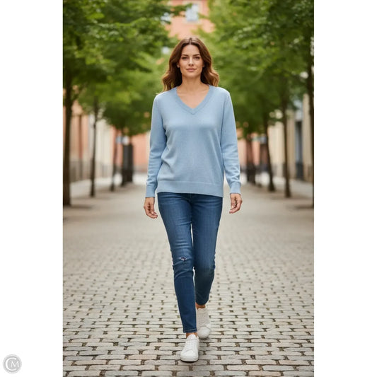 Sweater By Style And Company In Blue, Size: 1x