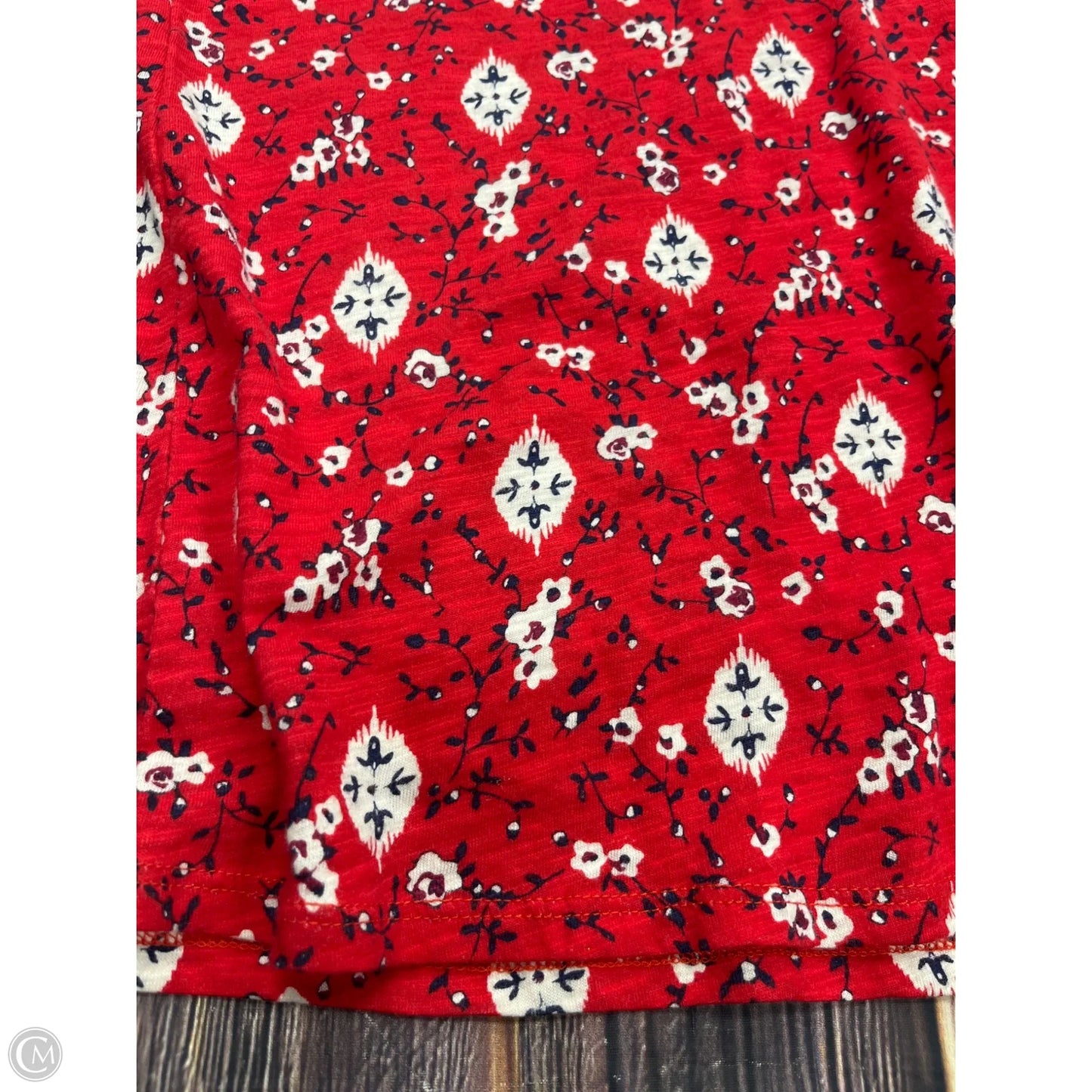 Top Short Sleeve By Lane Bryant In Red, Size: 1x