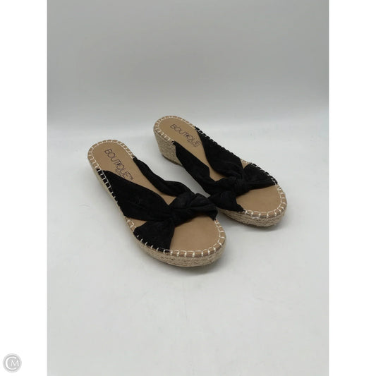 Sandals Heels Wedge By Corkys In Black, Size: 9