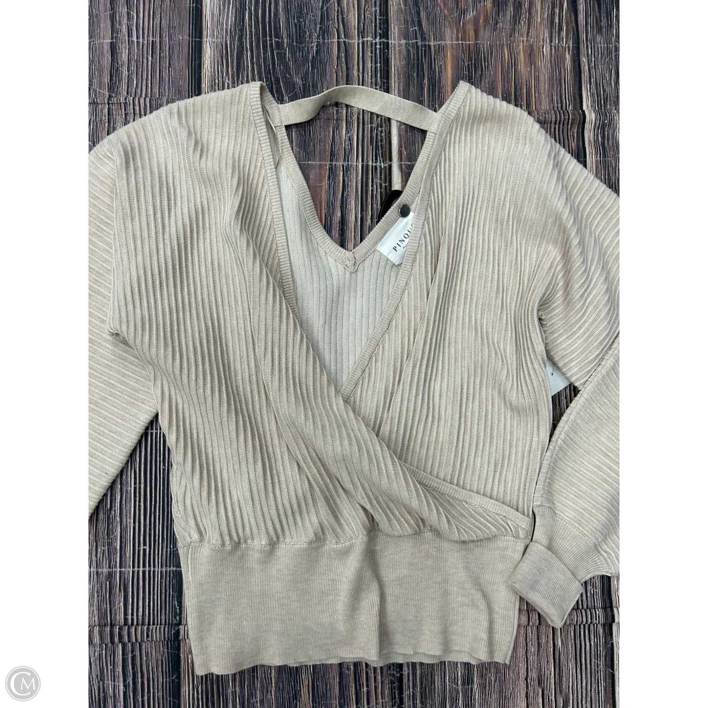 Sweater By Clothes Mentor In Tan, Size: Xs