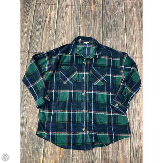 Jacket Shirt By Maurices In Blue, Size: Xl