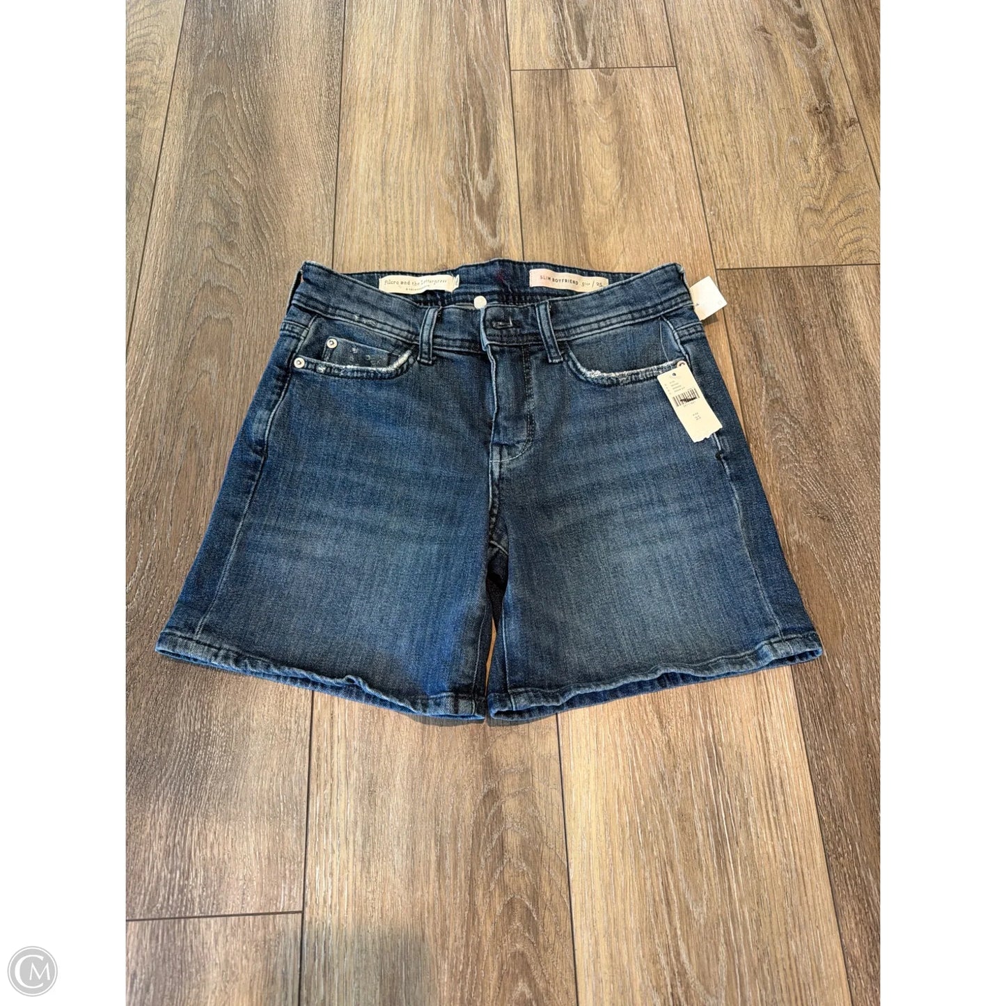 Shorts By Anthropologie In Blue Denim, Size: 0