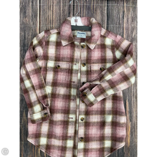 Jacket Shirt By Old Navy In Pink, Size: Xs