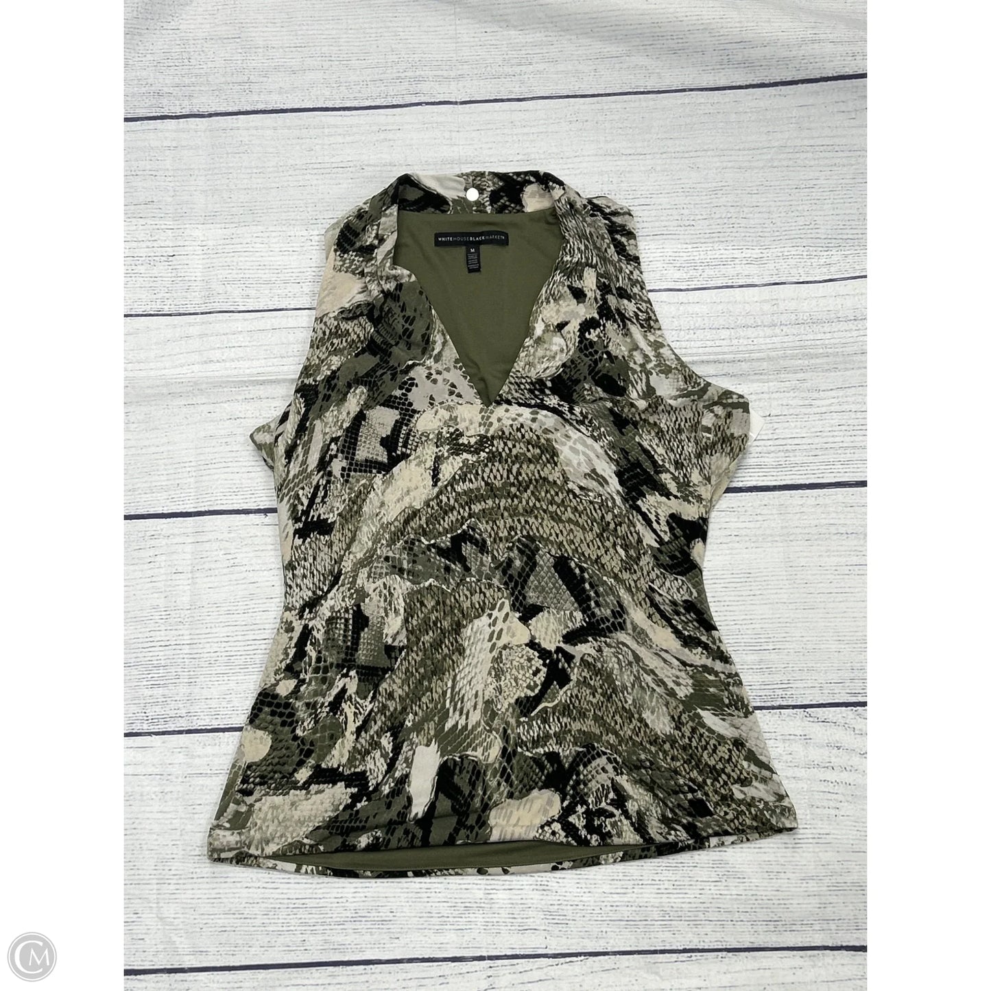 Top Sleeveless By White House Black Market In Green, Size: M