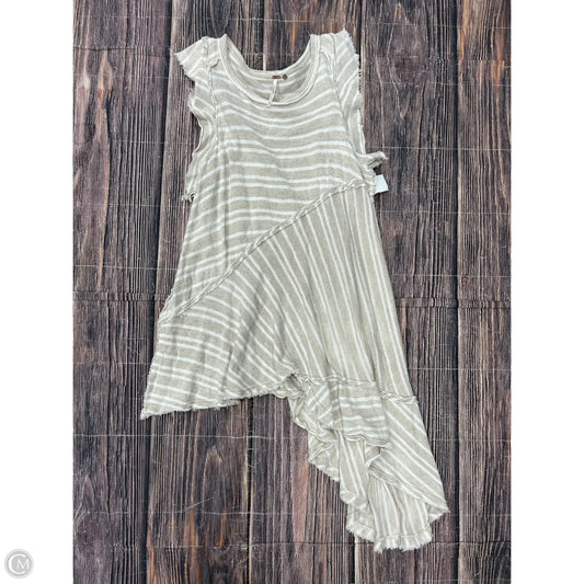 Tunic Short Sleeve By Free People In Tan, Size: M