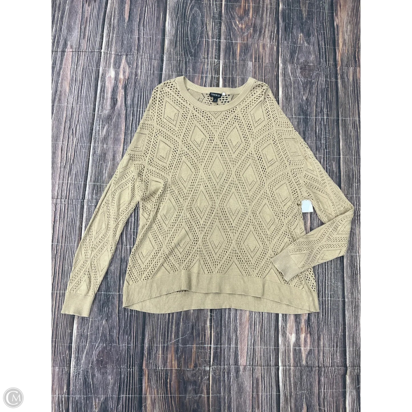 Sweater By Torrid In Tan, Size: 2x