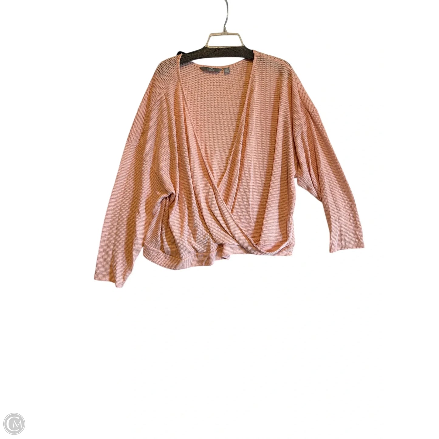 Top Long Sleeve By Clothes Mentor In Peach, Size: 4x