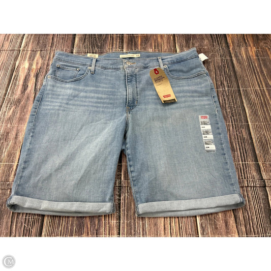 Shorts By Levis In Blue Denim, Size: 22