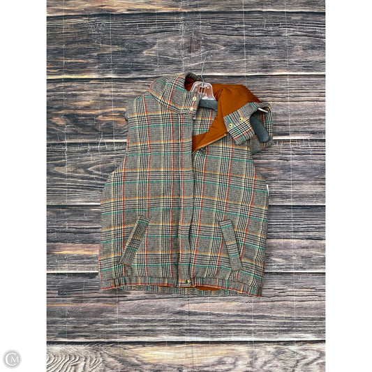 Vest Puffer & Quilted By Etcetra In Tan, Size: M