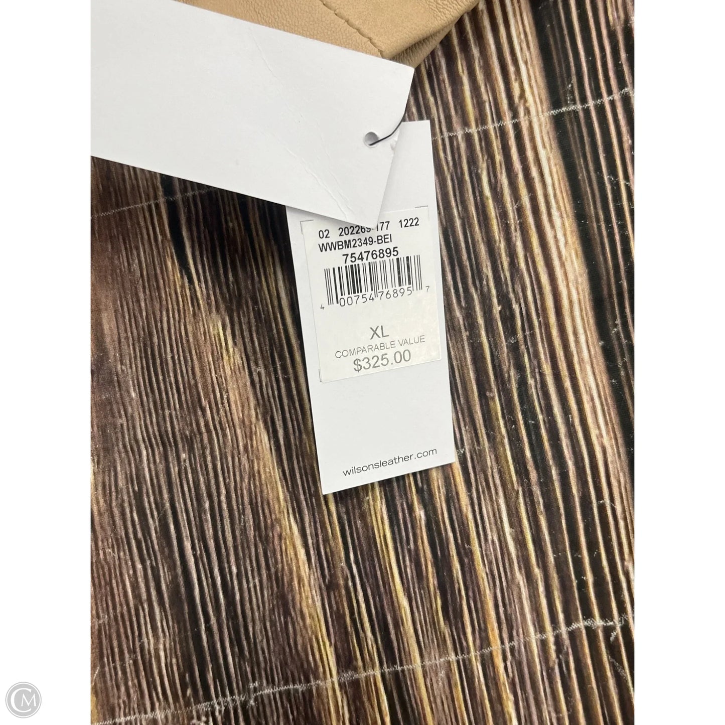 Coat Leather By Wilsons Leather In Tan, Size: Xl