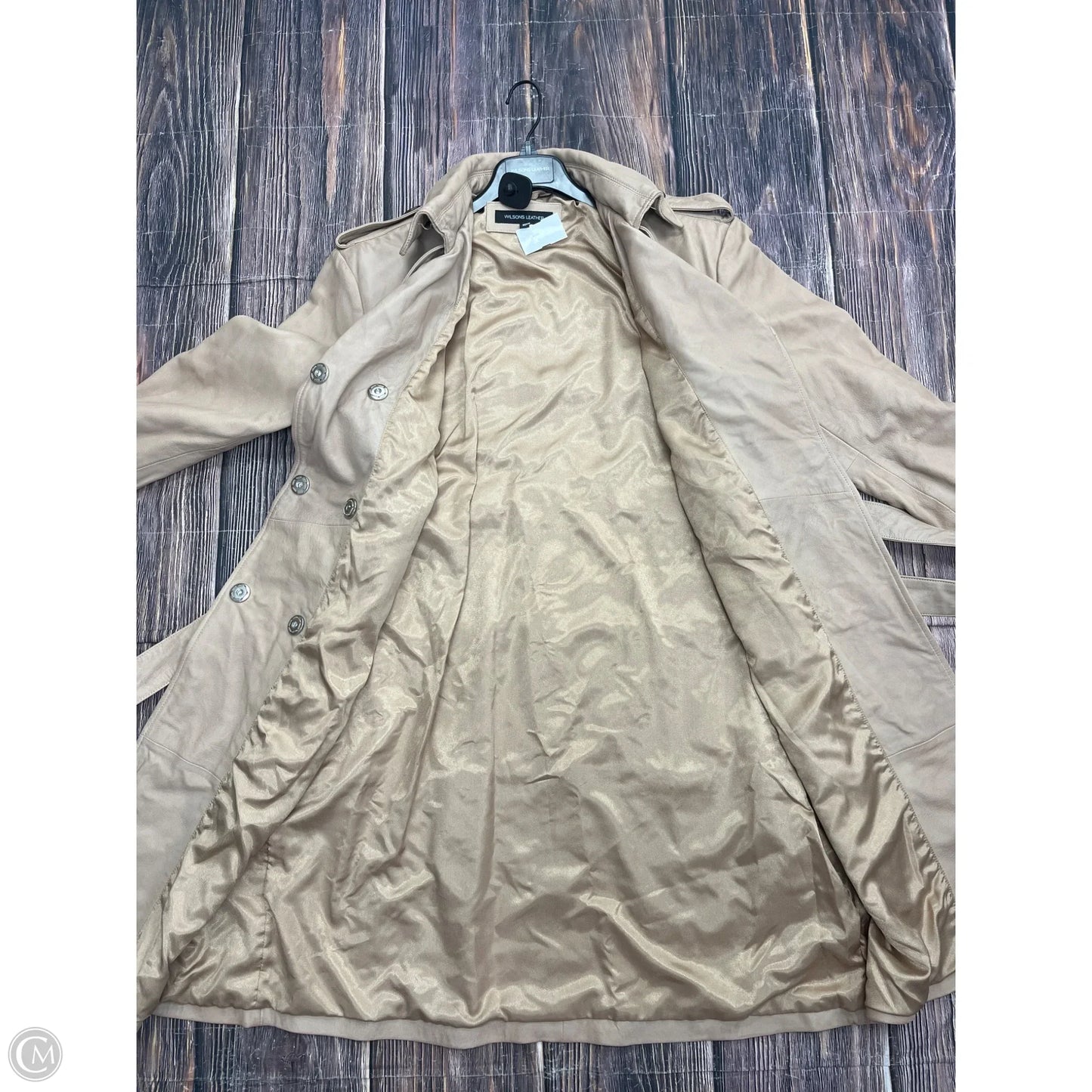 Coat Leather By Wilsons Leather In Tan, Size: Xl
