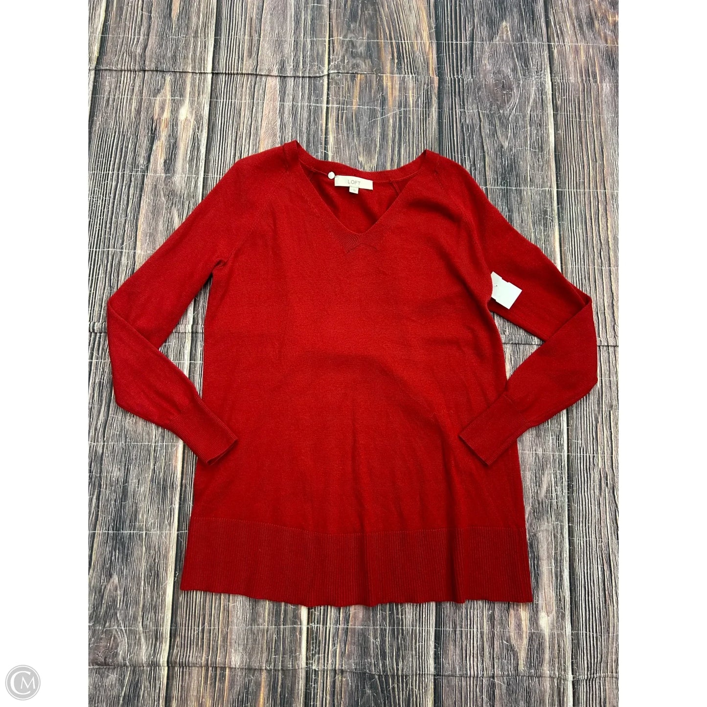 Sweater By Loft In Red, Size: S