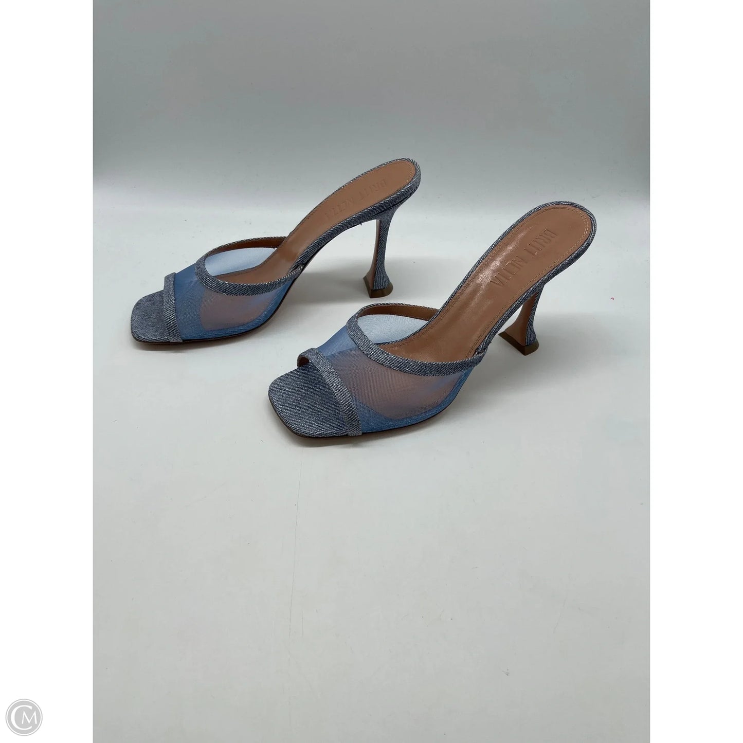 Sandals Heels Kitten By Cma In Blue, Size: 10