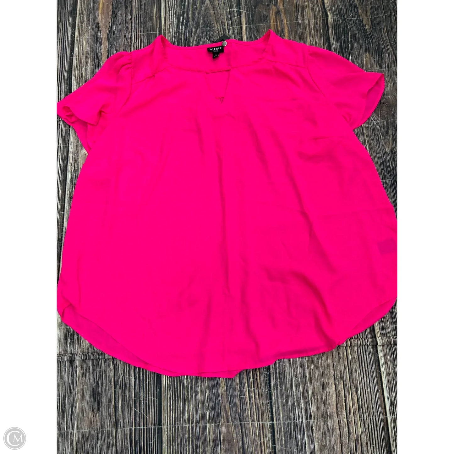 Top Short Sleeve By Torrid In Pink, Size: 2x