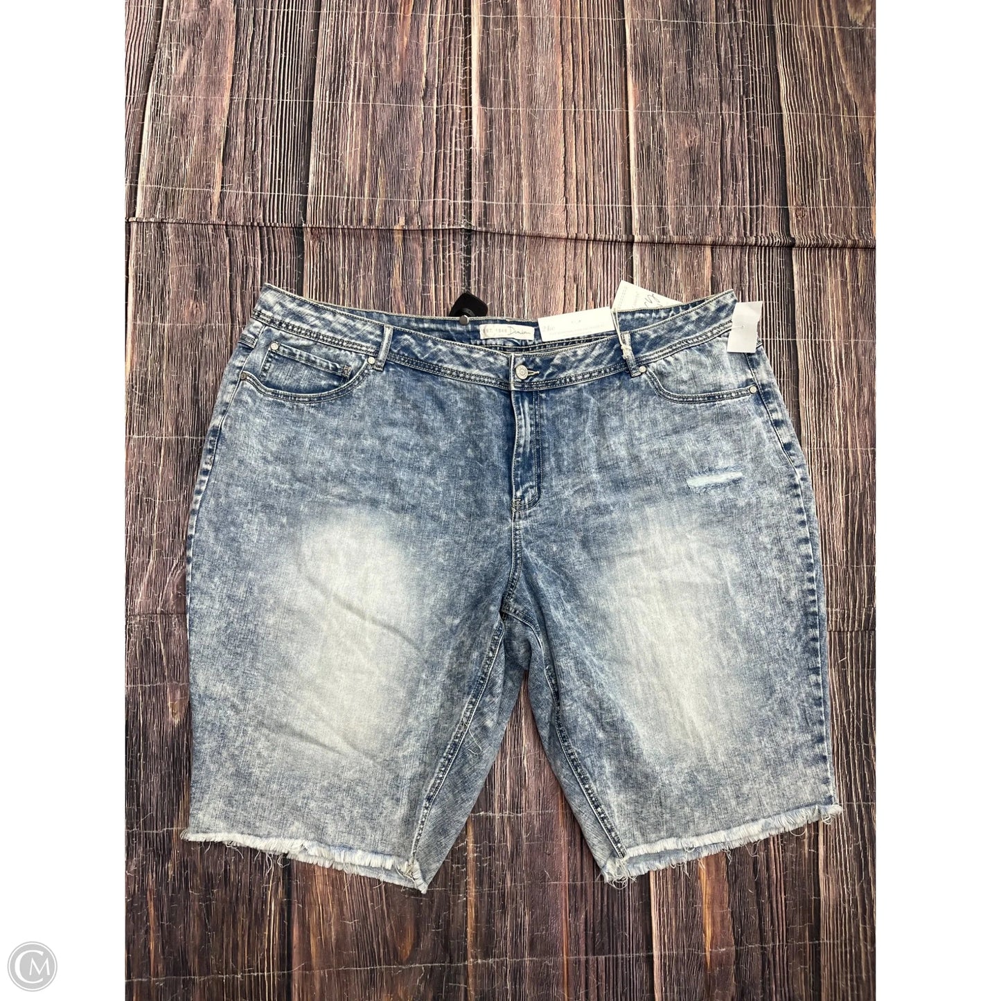 Shorts By Cato In Blue Denim, Size: 24