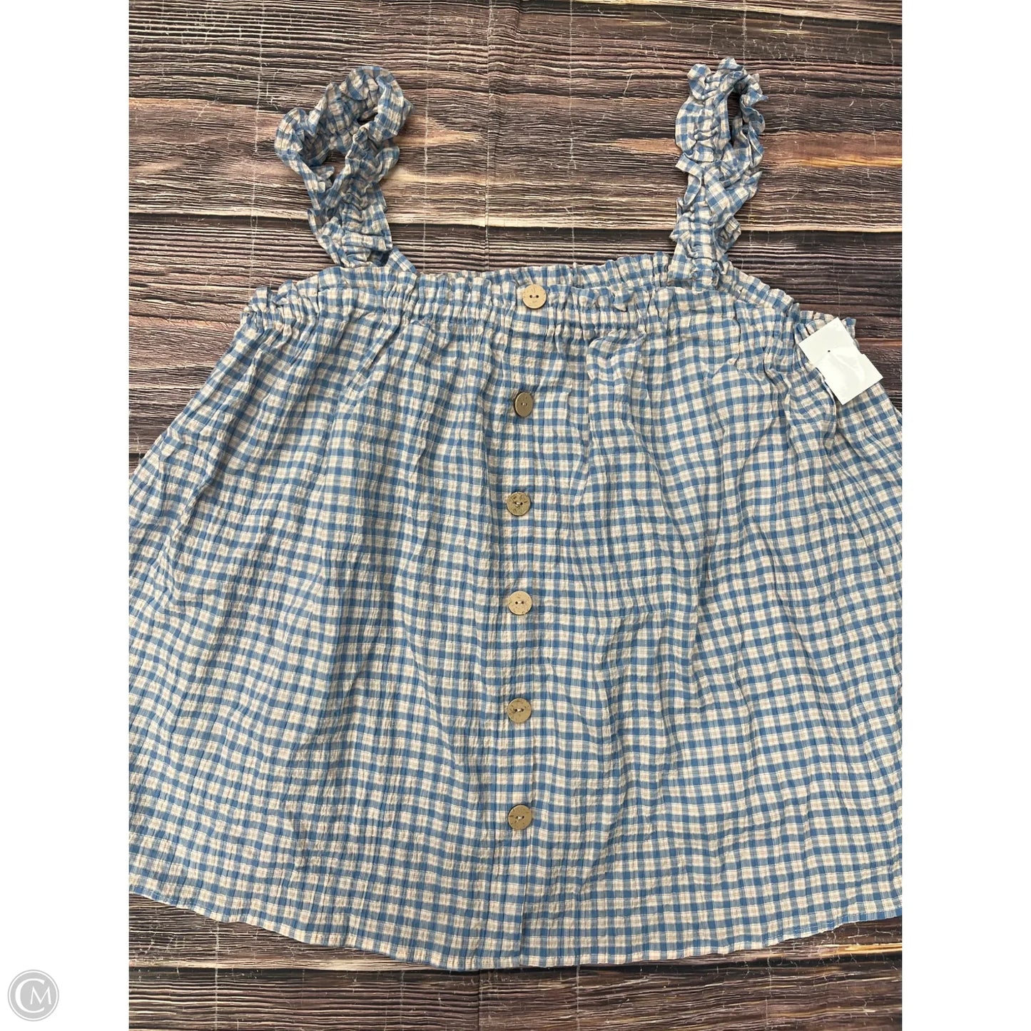 Tank Top By Cato In Blue, Size: 3x