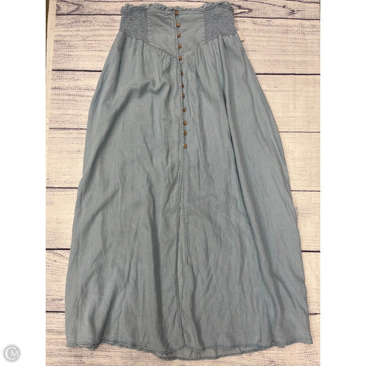 Skirt Maxi By Promesa In Blue, Size: L