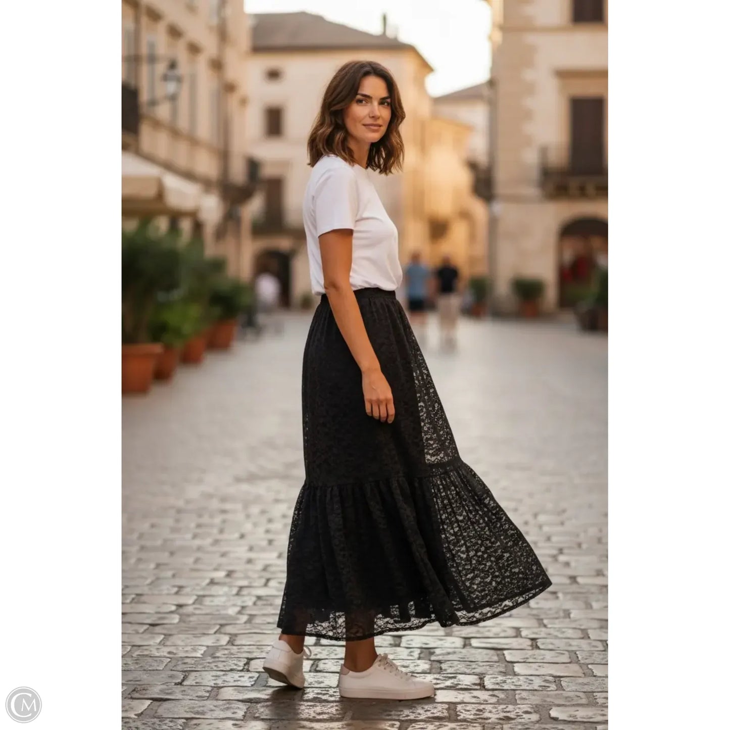 Skirt Maxi By Aerie In Black, Size: L