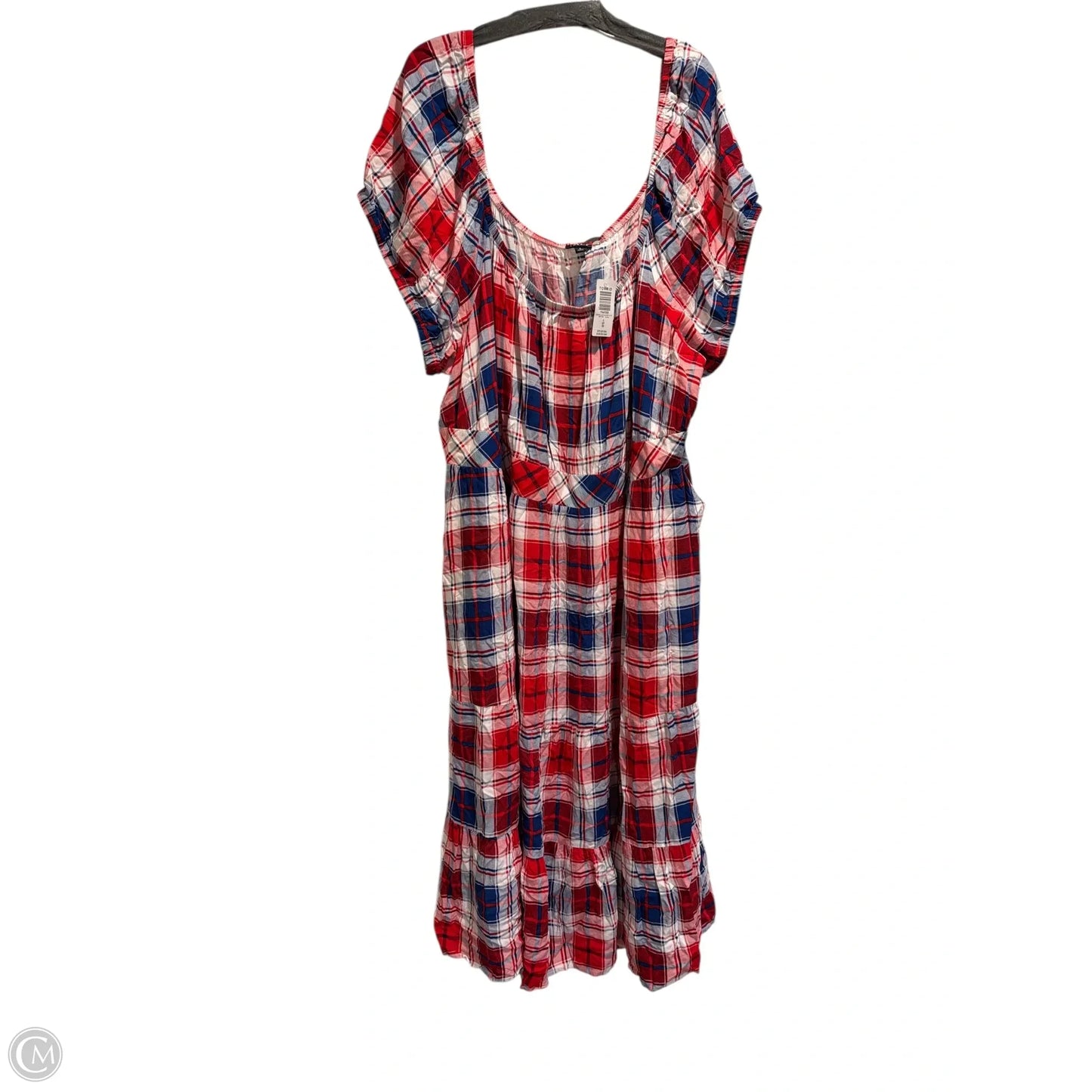 Dress Casual Maxi By Torrid In Blue Red & White, Size: 6