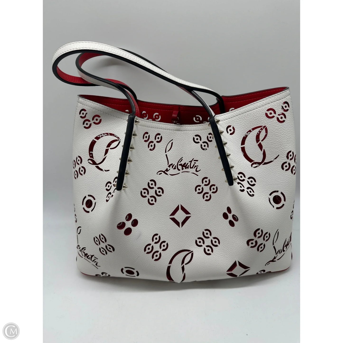 Handbag Luxury Designer By Christian Louboutin, Size: Large