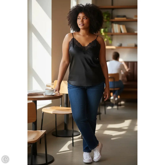 Tank Top By Express In Black, Size: Xl